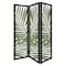 Homeroots 3 Panel Green Room Divider with Tropical leaf 376793 - alternate 1